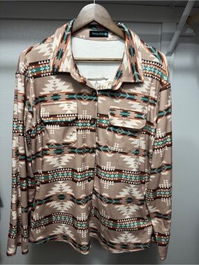 Sterling Kreek button up Aztec shirt/jacket